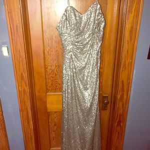 Sorella Vita Gold Sequin Bridesmaid Dress